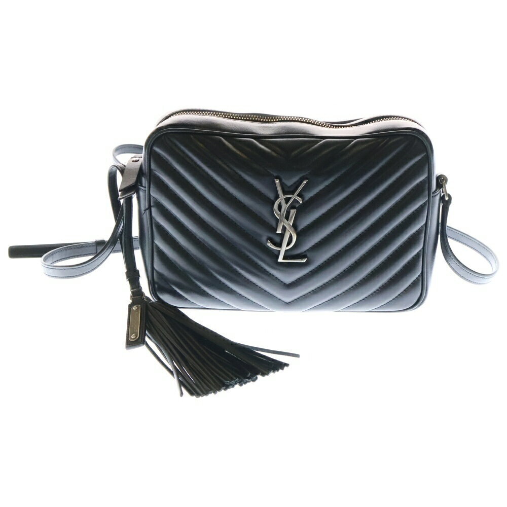 Saint Laurent Quilted Matelasse Paris Lou Camera Chain Shoulder Bag